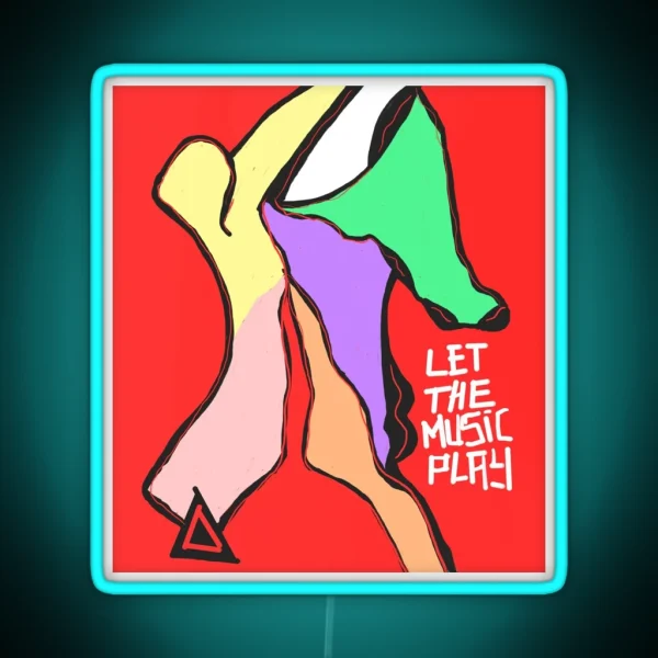 Let The Music Play RGB Neon Sign