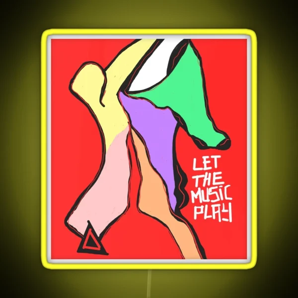 Let The Music Play RGB Neon Sign