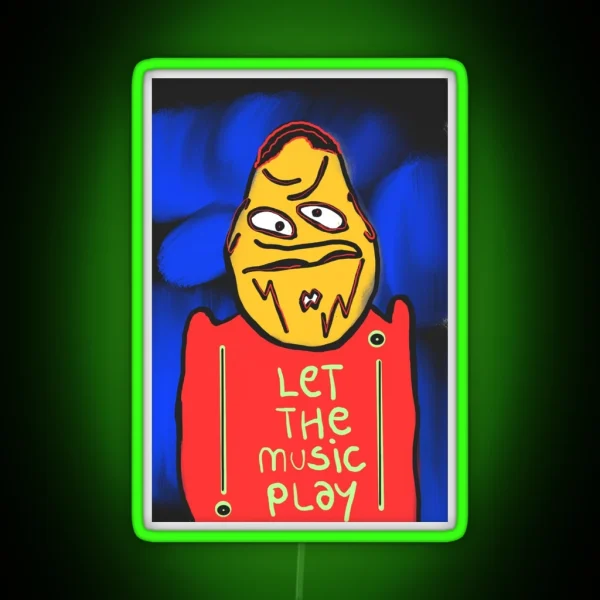 Let The Music Play RGB Neon Sign
