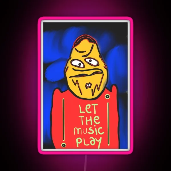 Let The Music Play RGB Neon Sign