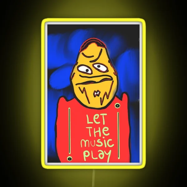 Let The Music Play RGB Neon Sign