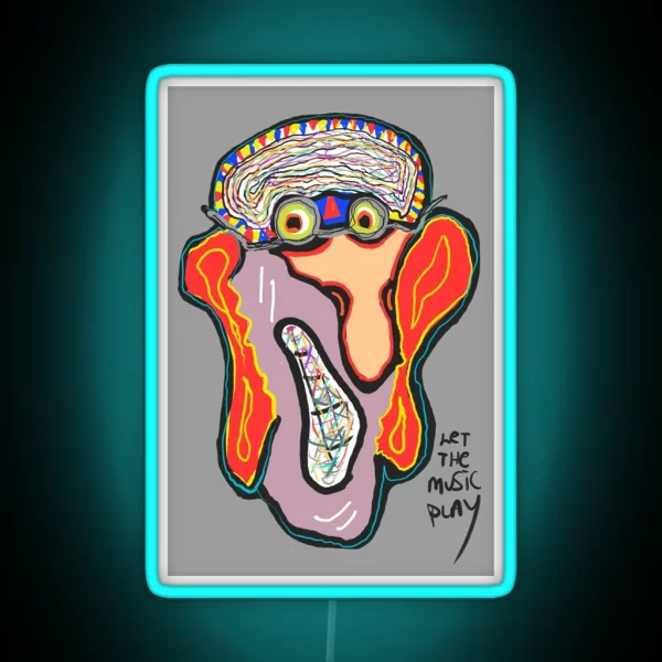 Let The Music Play RGB Neon Sign