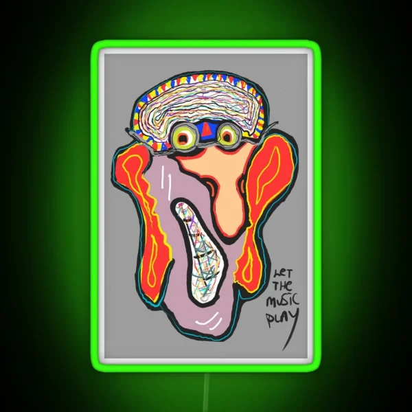 Let The Music Play RGB Neon Sign