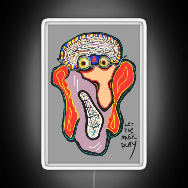 Let The Music Play RGB Neon Sign