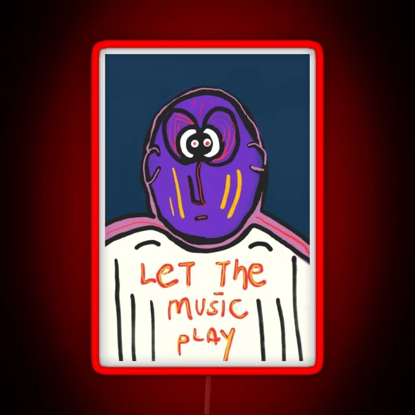 Let The Music Play RGB Neon Sign
