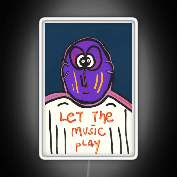 Let The Music Play RGB Neon Sign