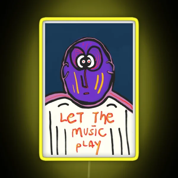 Let The Music Play RGB Neon Sign