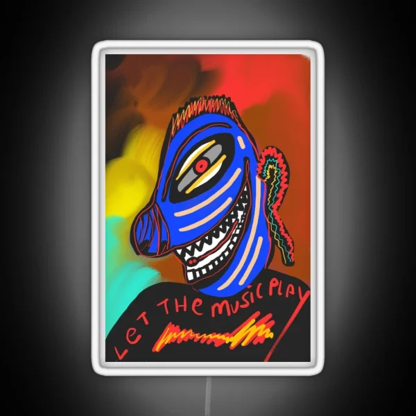 Let The Music Play RGB Neon Sign