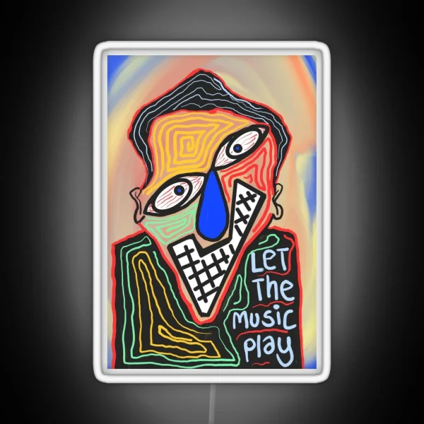 Let The Music Play RGB Neon Sign