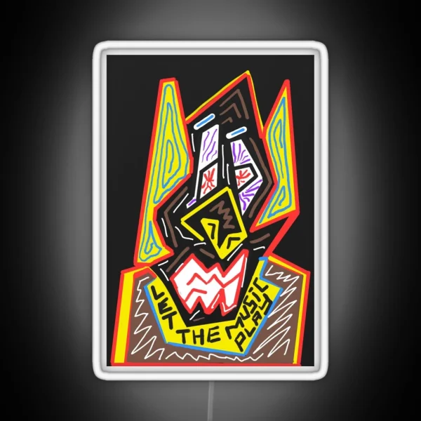 Let The Music Play RGB Neon Sign