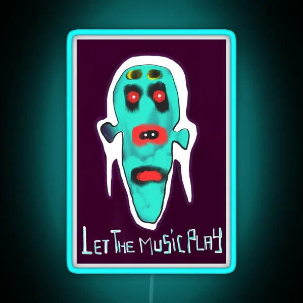 Let The Music Play RGB Neon Sign