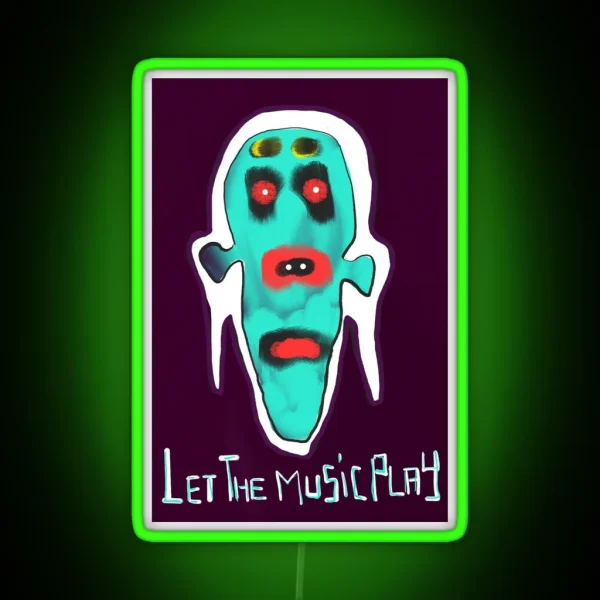 Let The Music Play RGB Neon Sign