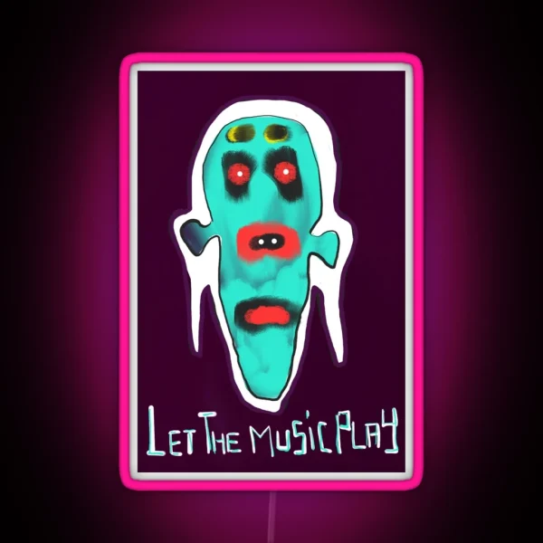 Let The Music Play RGB Neon Sign