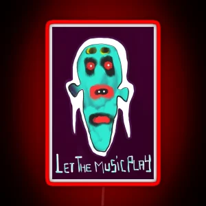 Let The Music Play RGB Neon Sign