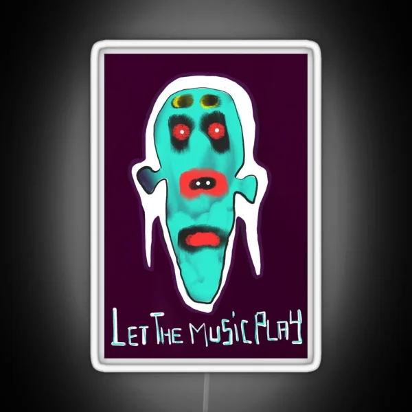 Let The Music Play RGB Neon Sign