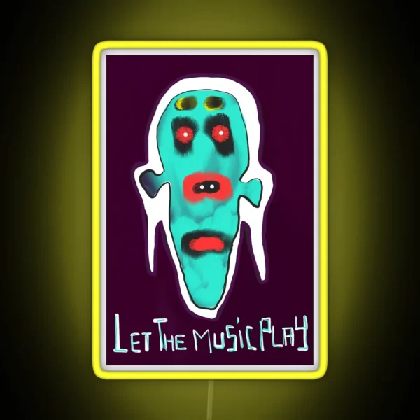 Let The Music Play RGB Neon Sign