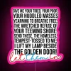RGB Color-Changing Welcome Sign with Personalized Neon Lit Message Display