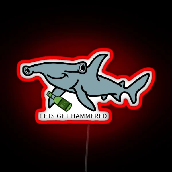 Lets Get Hammered RGB Neon Sign