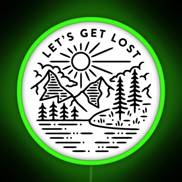 Lets Get Lost Led RGB Neon Sign