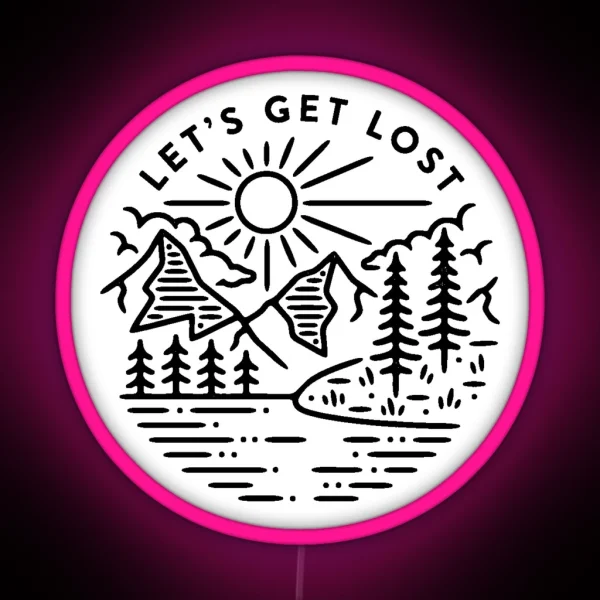 Lets Get Lost Led RGB Neon Sign