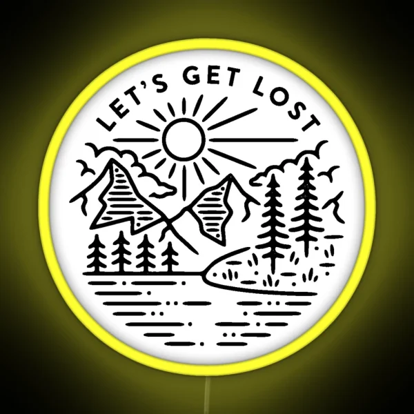 Lets Get Lost Led RGB Neon Sign