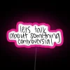 RGB Neon Art Sign for Bold Conversations and Creative Expression
