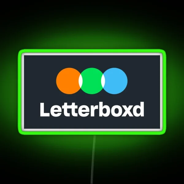 Letterboxd Logo RGB Neon Sign