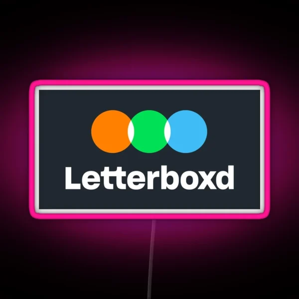 Letterboxd Logo RGB Neon Sign