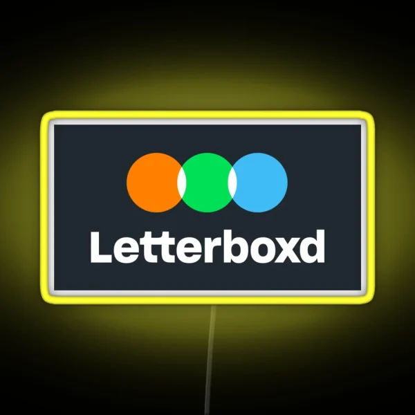 Letterboxd Logo RGB Neon Sign