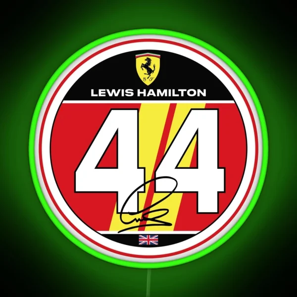 Lewis Hamilton 2025 RGB Neon Sign