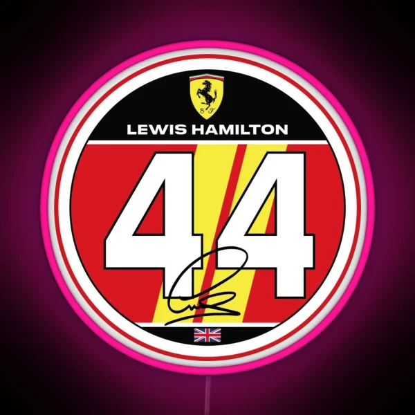 Lewis Hamilton 2025 RGB Neon Sign