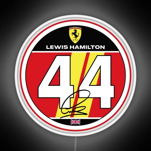 Lewis Hamilton 2025 RGB Neon Sign