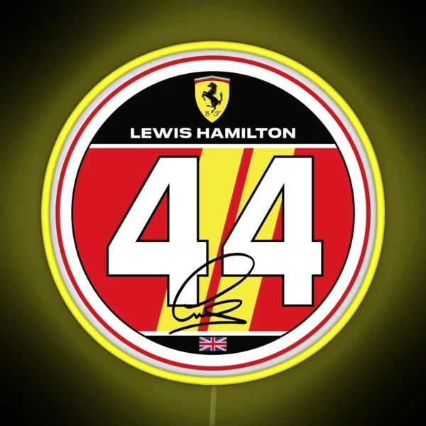 Lewis Hamilton 2025 RGB Neon Sign