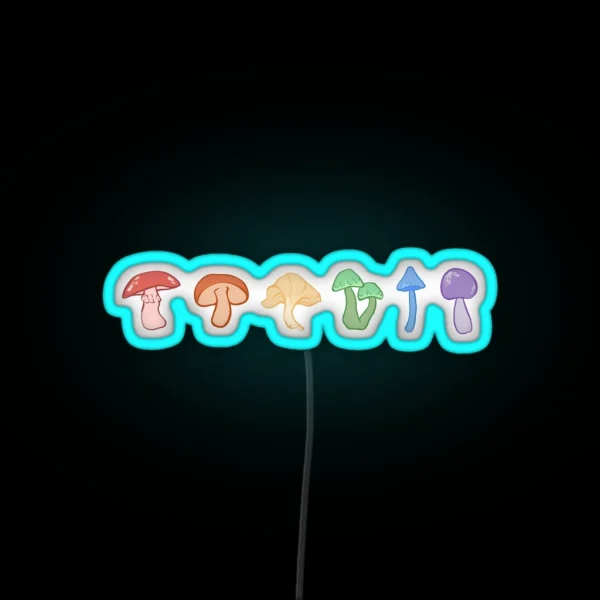 LGBT Pride Mushrooms RGB Neon Sign
