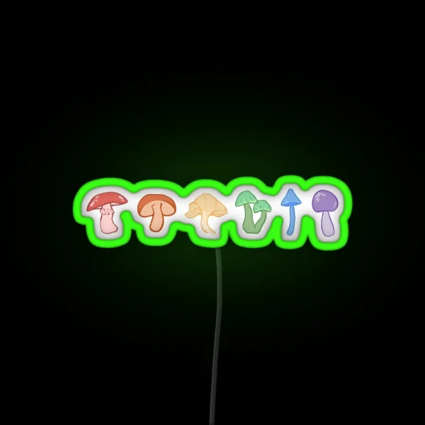 LGBT Pride Mushrooms RGB Neon Sign
