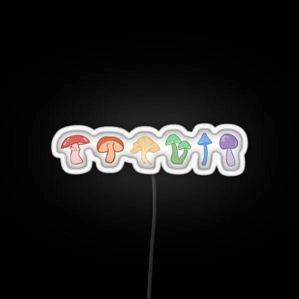 LGBT Pride Mushrooms RGB Neon Sign