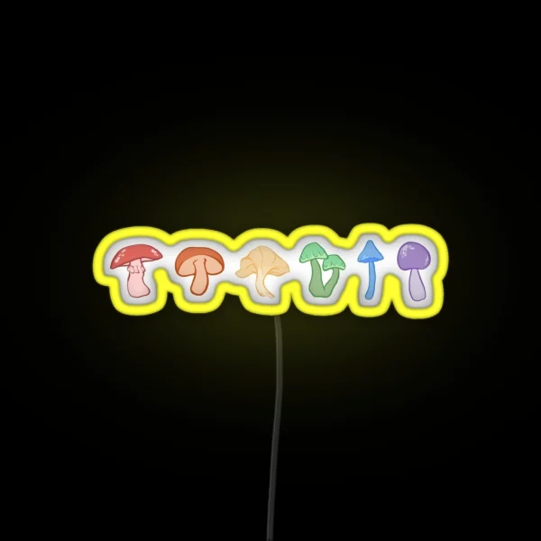 LGBT Pride Mushrooms RGB Neon Sign