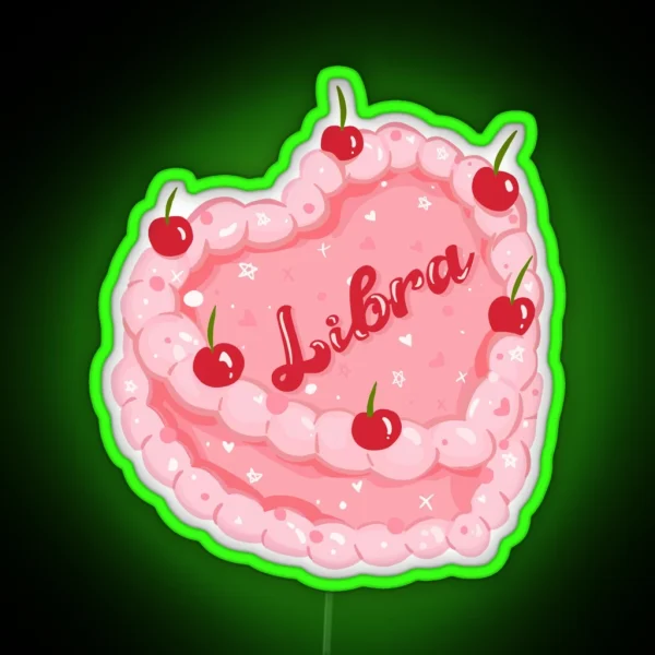 Libra Cake RGB Neon Sign