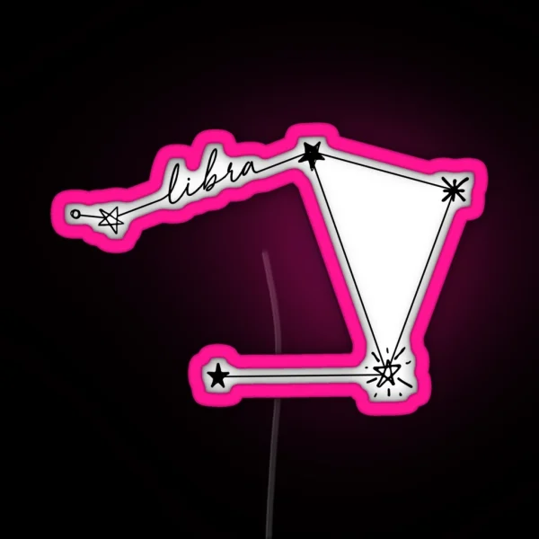 Libra Constellation Drawing Led RGB Neon Sign