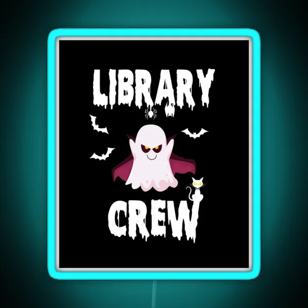 Library Boo Crew RGB Neon Sign