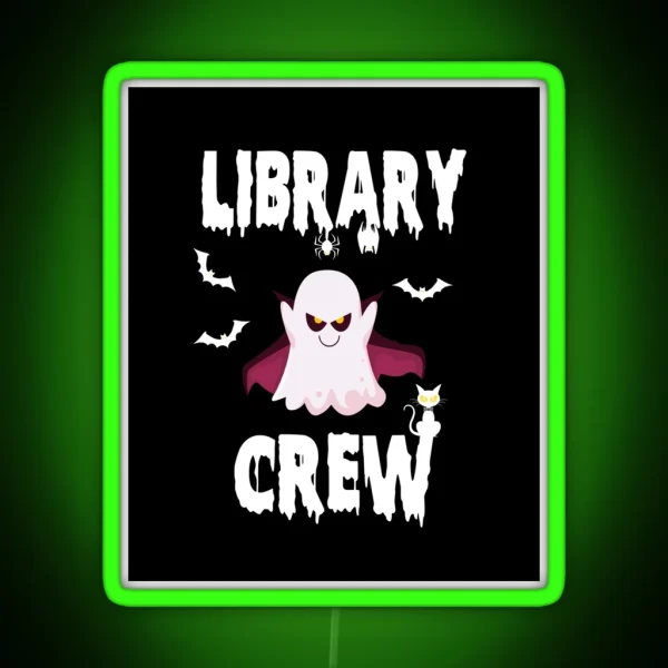 Library Boo Crew RGB Neon Sign