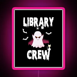 Library Boo Crew RGB Neon Sign