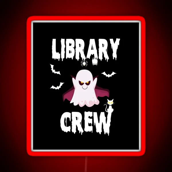 Library Boo Crew RGB Neon Sign