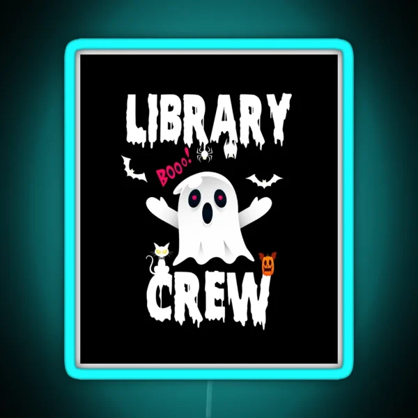 Library Boo Crew RGB Neon Sign