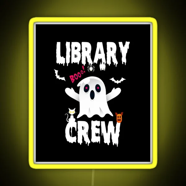 Library Boo Crew RGB Neon Sign