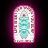 RGB LED Neon Sign - Custom Surf Time led Art Display