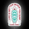 Vibrant Neon Sign-Inspired led Design Capturing the Surfing Lifestyle Spiritfully