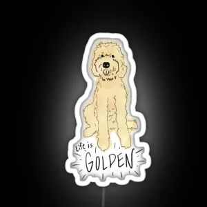 Life Is Golden Doodle RGB Neon Sign