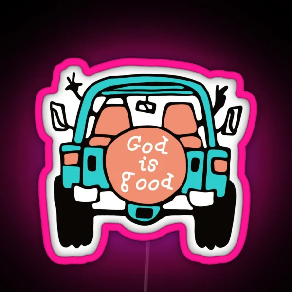 Life Is Good God Is Good RGB Neon Sign