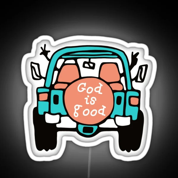 Life Is Good God Is Good RGB Neon Sign